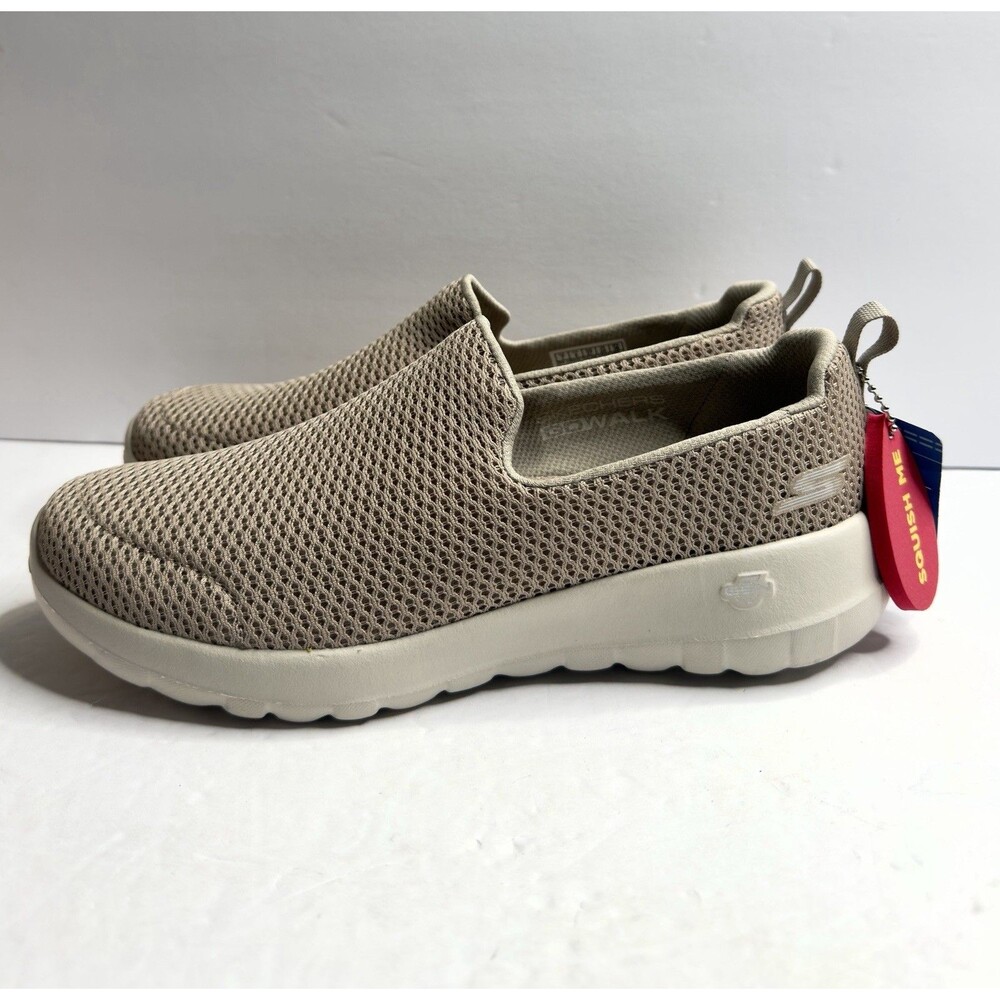 Skechers Go Walk Joy Women's Size 8.5 US Taupe Slip On Shoes Loafers 15600